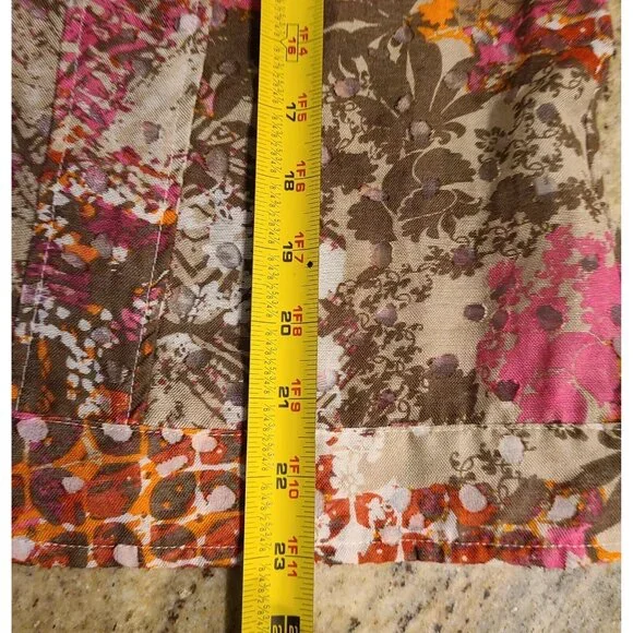 Lot of 2 Christopher Banks Sz M Button Up Jacket Blazer Pink Floral Lightweight - Picture 14 of 16